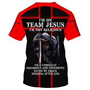 I'M On Team Jesus I'M Not Religious T-shirt For Men And Women