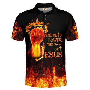 There Is Power In The Name Of Jesus Polo For Men