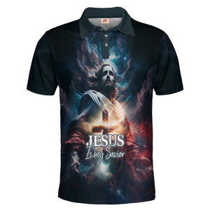 Jesus Is My Savior Universe Polo Shirt For Men