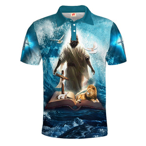 I Believe In God Our Father And Christ The Son Polo Shirt For Men