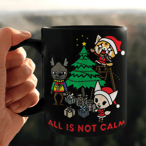 Aggretsuko All Is Not Calm Christmas Ceramic Mug