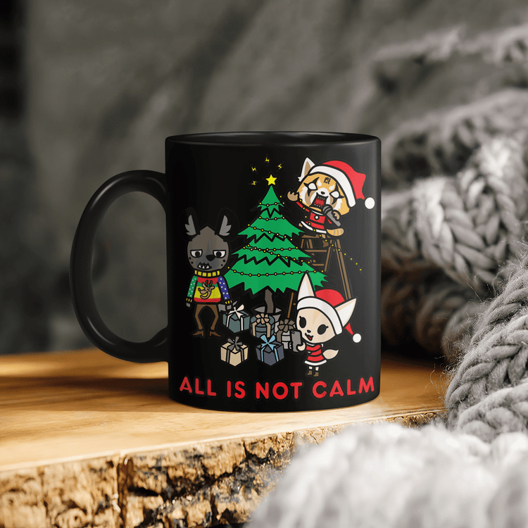 Aggretsuko All Is Not Calm Christmas Ceramic Mug