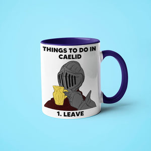 Elden Ring Things To Do In Caelid Leave Funny - Accent Ceramic Mug