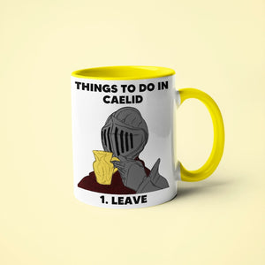 Elden Ring Things To Do In Caelid Leave Funny - Accent Ceramic Mug