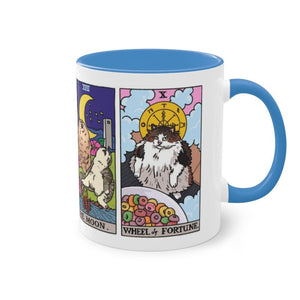 The Original Yellow Tarot Cat Meme - Accent Ceramic Mug