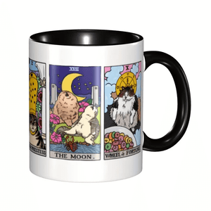 The Original Yellow Tarot Cat Meme - Accent Ceramic Mug