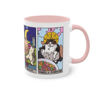 The Original Yellow Tarot Cat Meme - Accent Ceramic Mug