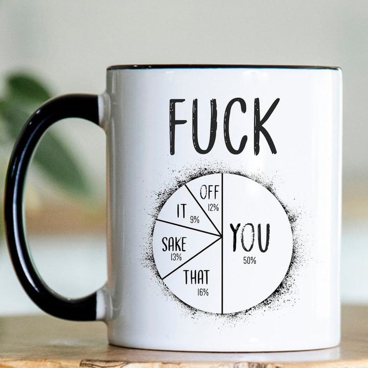 F*ck You/That/Sake/It/Off Rude - Accent Ceramic Mug