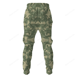 US ACU Or Universal Camouflage Pattern (UCP) CAMO Hoodie Sweatshirt Sweatpants