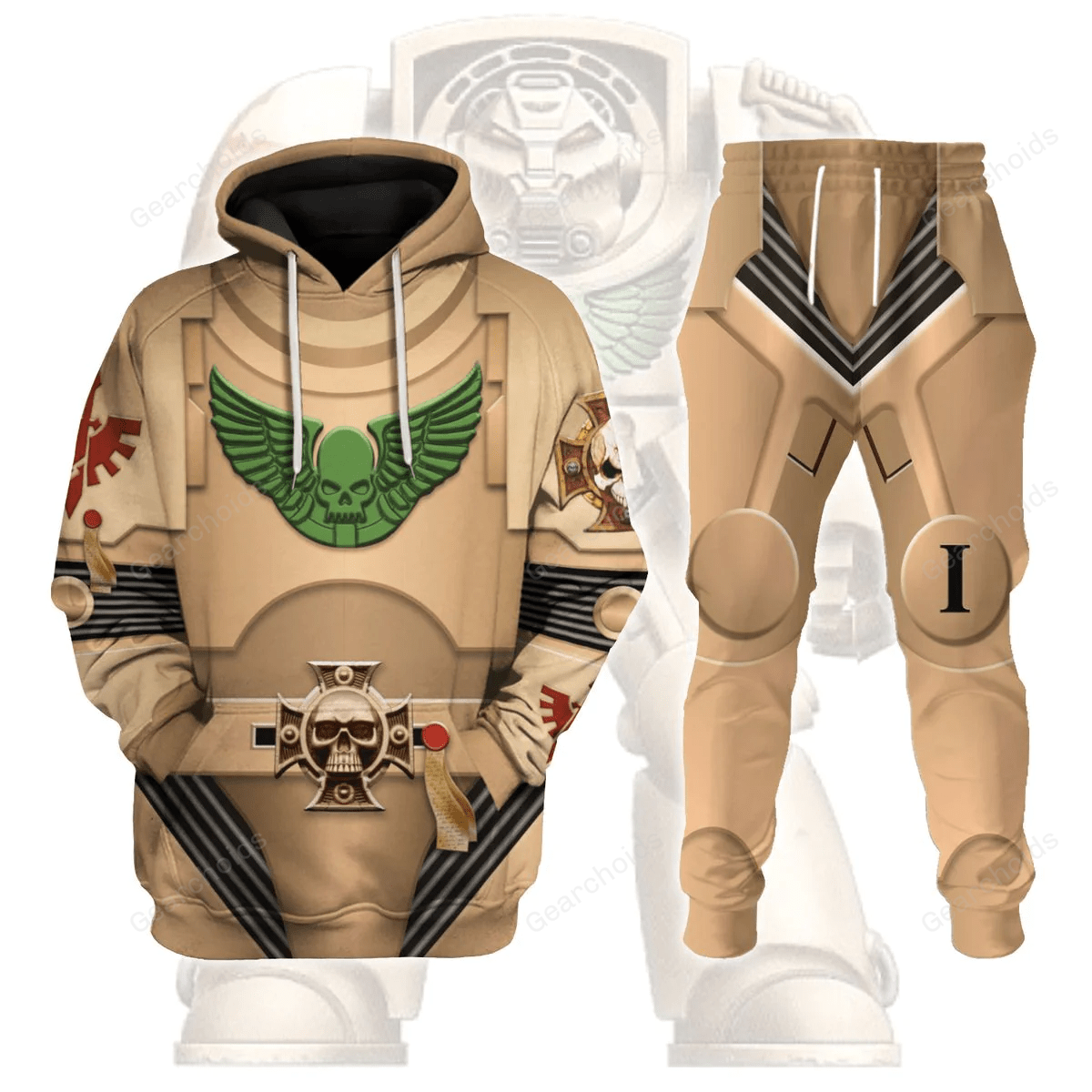 Indomitus Pattern Terminator Armor Dark Angels - Costume Cosplay Hoodie Sweatshirt Sweatpants