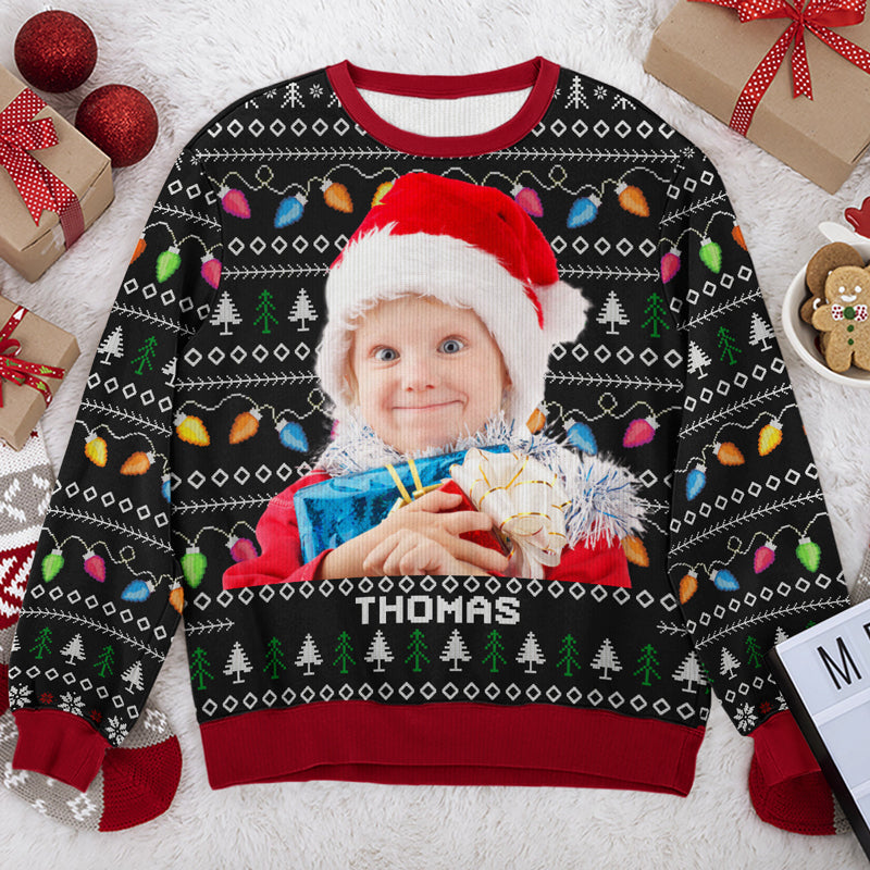 Custom Photo Disorderly But Dazzling - Personalized Ugly Sweater - Gift For Family Members NA94