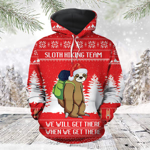 Sloth Hiking Hoodie For Men And Women