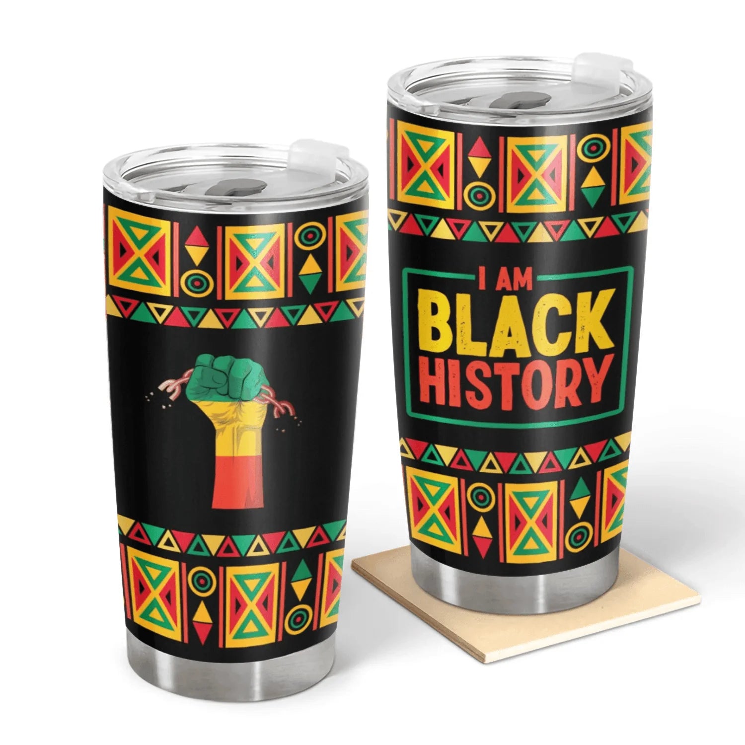 I Am Black History - Personalized Tumbler - Gift For African American - NA94