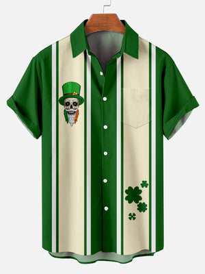 St Patrick Skull Men's Short Sleeve Tops