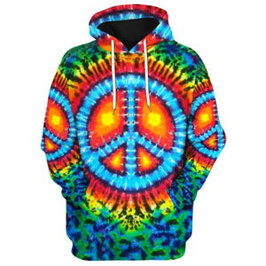 Hippie Energy And Bones Signify Peace - Hoodie For Men, Women