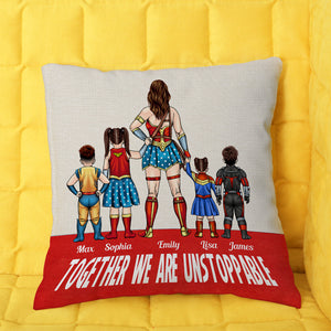 Mom You're Our Super Hero From Your Little Sidekicks - Personalized Pillow- Gift For Mom, Mother's Day  - CL02 NA94