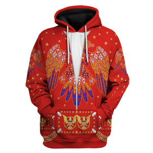 Elvis EAGLE Red Costume - Hoodie Sweatshirt T-Shirt Sweatpants ELHS29