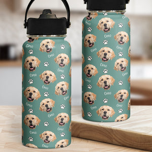 My Cute Paw Paw - Personalized Stainless Steel Water Bottle - Gift For Pet Lovers, Pet Owners, Dog Dad, Cat Dad, Cat Mom, Dog Mom NA94