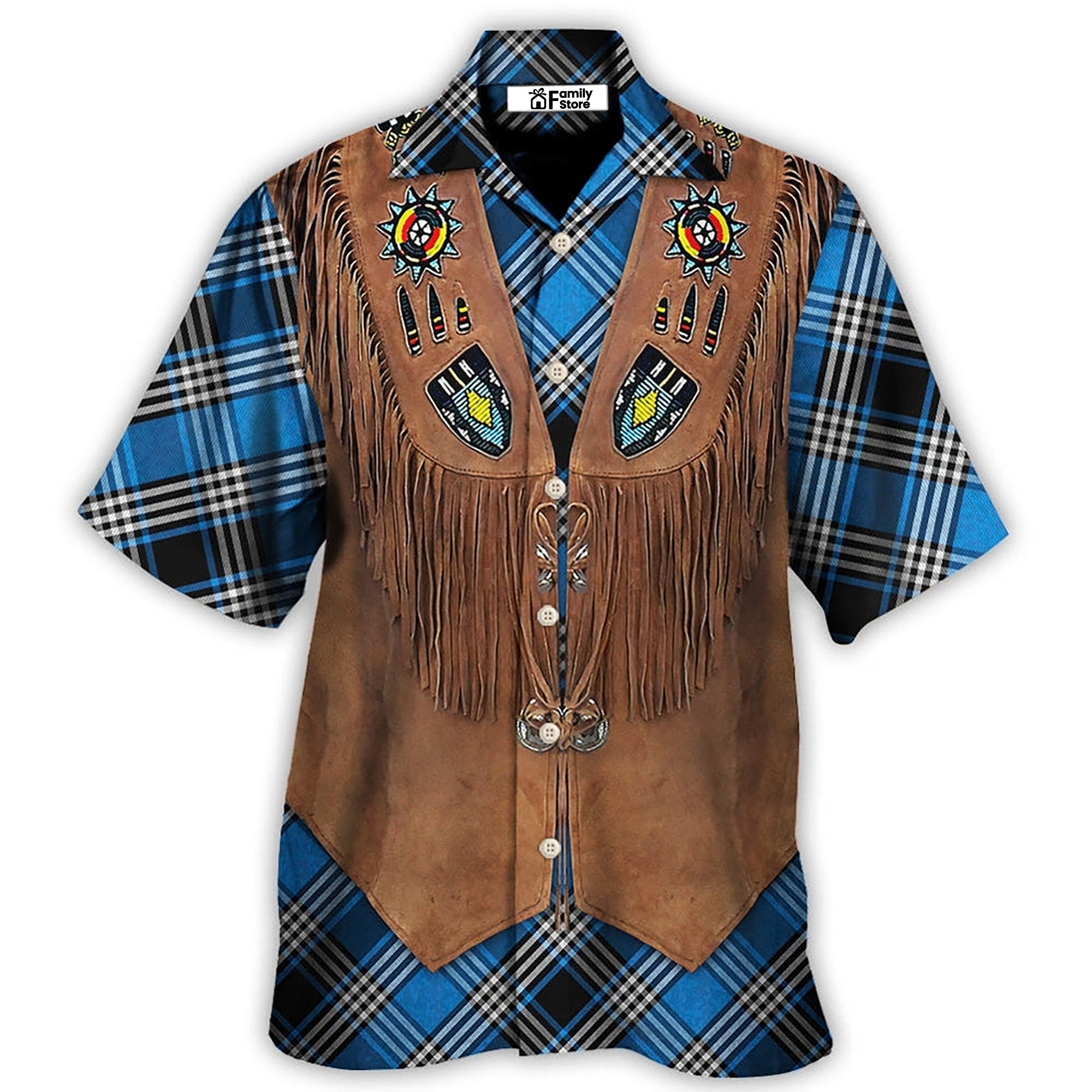 Christmas Santa Native American Jacket - Hawaiian Shirt