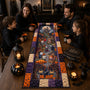 VD01. Halloween Horror Characters Fall Season Gift For Horror Fans - Personalized Quilt Table Runner