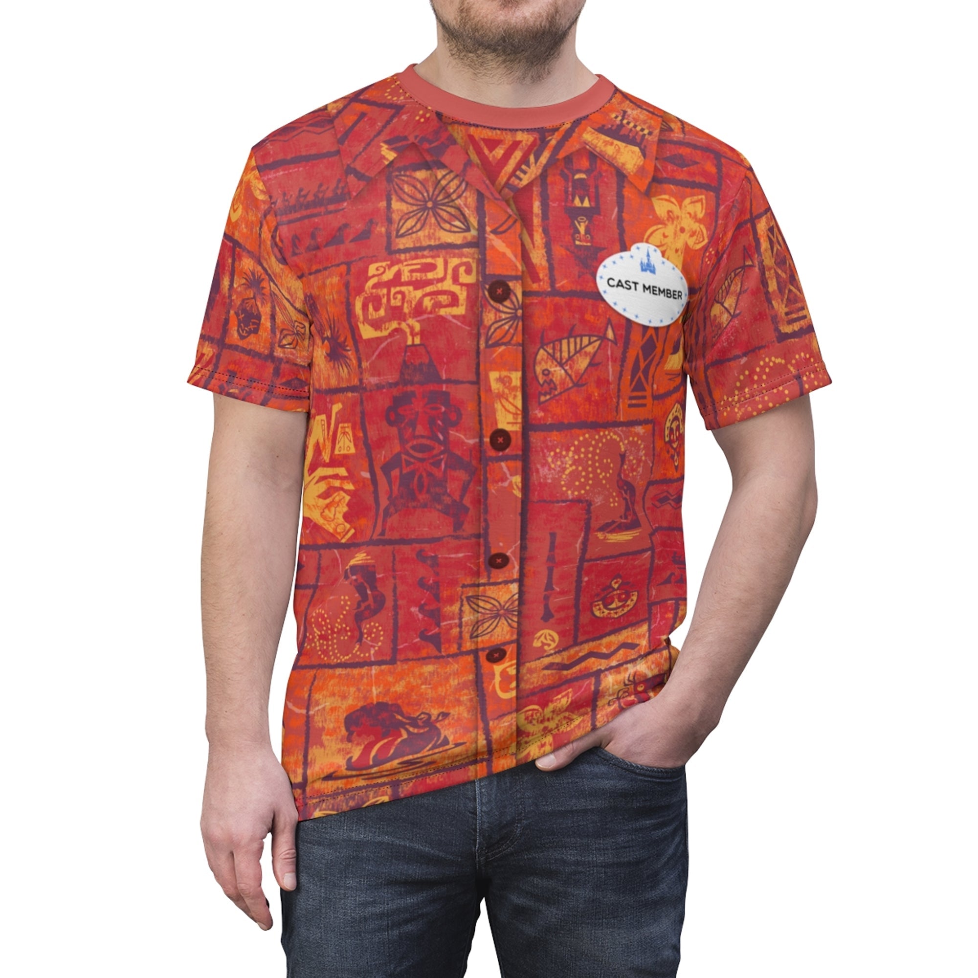 Trader Sam's Cast Member Disney Costume T-Shirt For Men