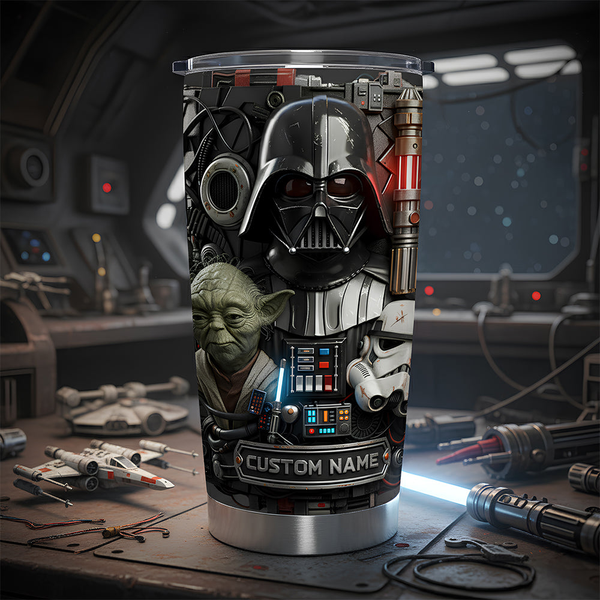 Stwa Galaxy Star May The Force Be With You - Personalized Tumbler - Gift For Movie Fans NL122