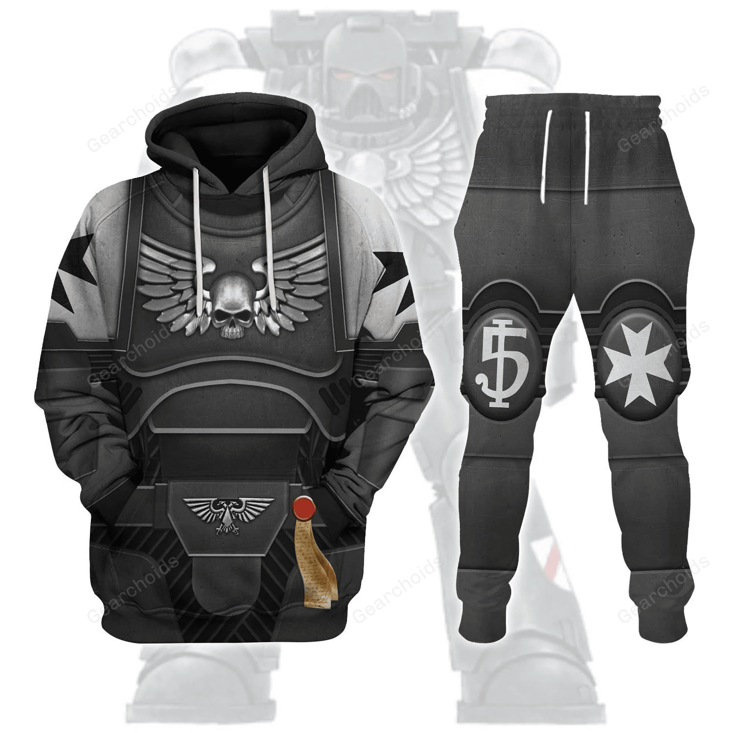 Space Marines Black Templars - Costume Cosplay Hoodie Sweatshirt Sweatpants WHHS02