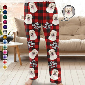 Custom Photo Pet Lovers Face Cut - Gift For Pet Lovers - Personalized Pajama Pants NA94