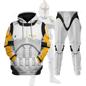 Star Wars Clone Trooper Commander Costume Hoodie Sweatshirt Sweatpants Tshirt Hawaiian shirt SWHS67