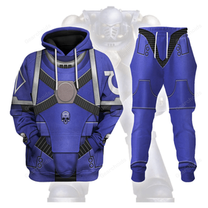 Pre-Heresy Ultramarines In Mark IV Maximus Power Armor - Costume Cosplay Hoodie Sweatshirt Sweatpants WHHS186