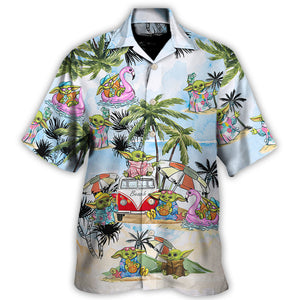 SW Cartoon Baby Yoda So Cool - Hawaiian Shirt