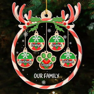 Our Christmas - Personalized Acrylic Ornament - Christmas Gift For Family Members NA94