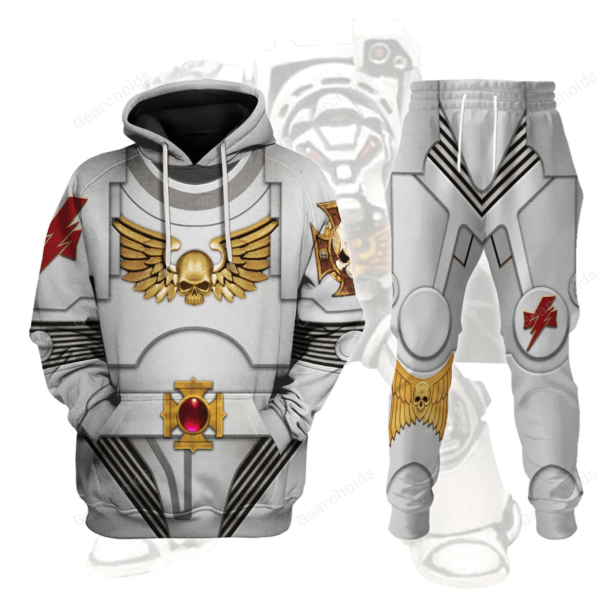 Terminator Armor White Scars - Costume Cosplay Hoodie Sweatshirt Sweatpants WHHS134