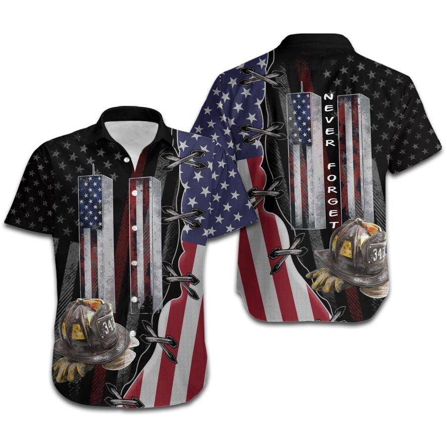 Never Forget Firefighter Hawaiian Shirt For Men & Women