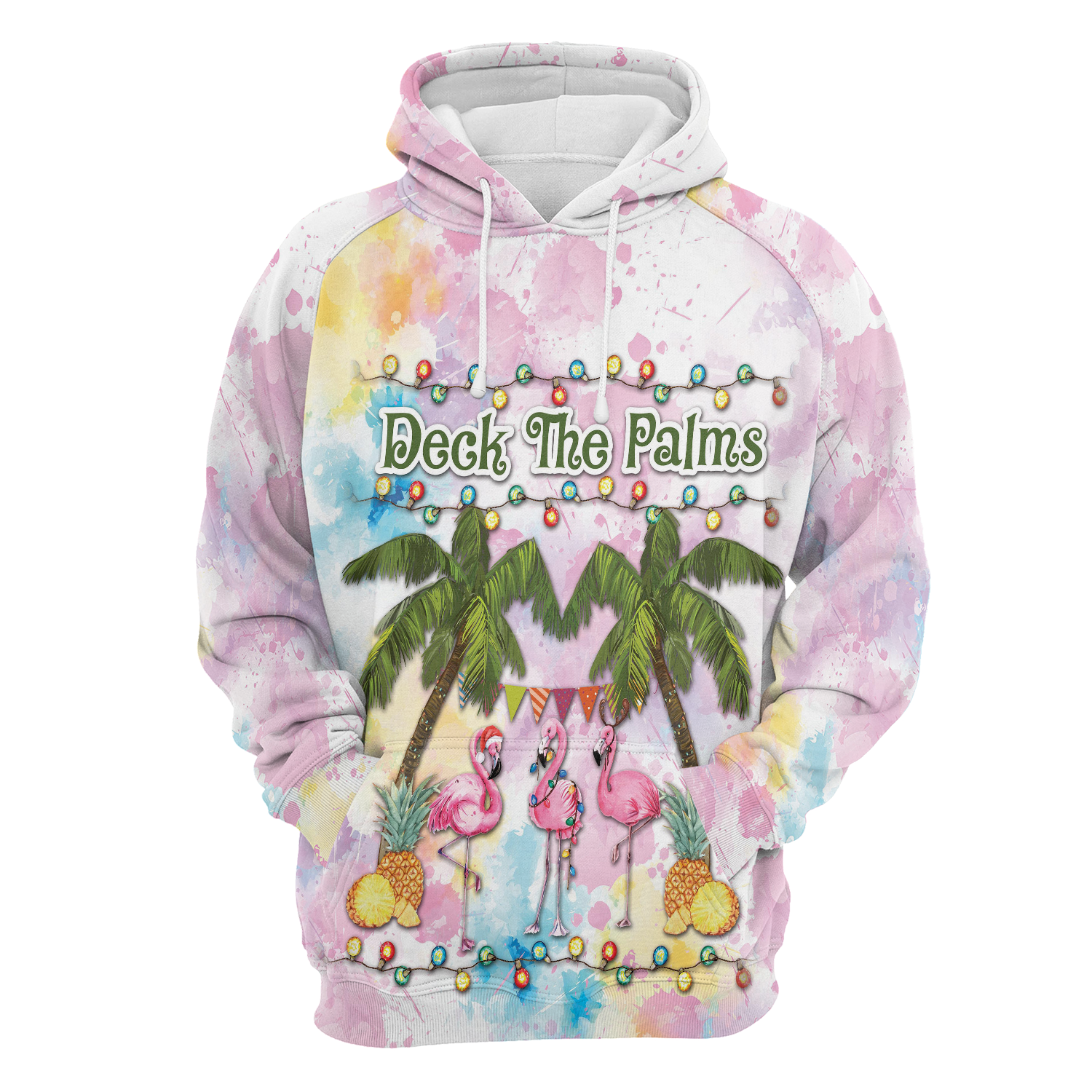 Flamingo Deck The Palms Hoodie For Men And Women