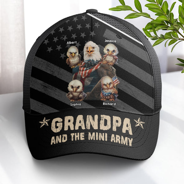 Grandpa And His Mini Army - Personalized Classic Cap - Gift For Dad, Grandpa, Father's Day | NA94