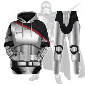 Star Wars Captain Phasma's Armor Hoodie Sweatshirt Sweatpants Tshirt Hawaiian shirt SWHS78