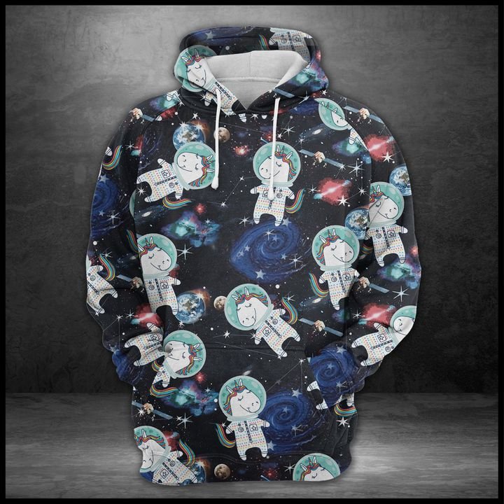 Unicorn Astronaut Hoodie For Men And Women