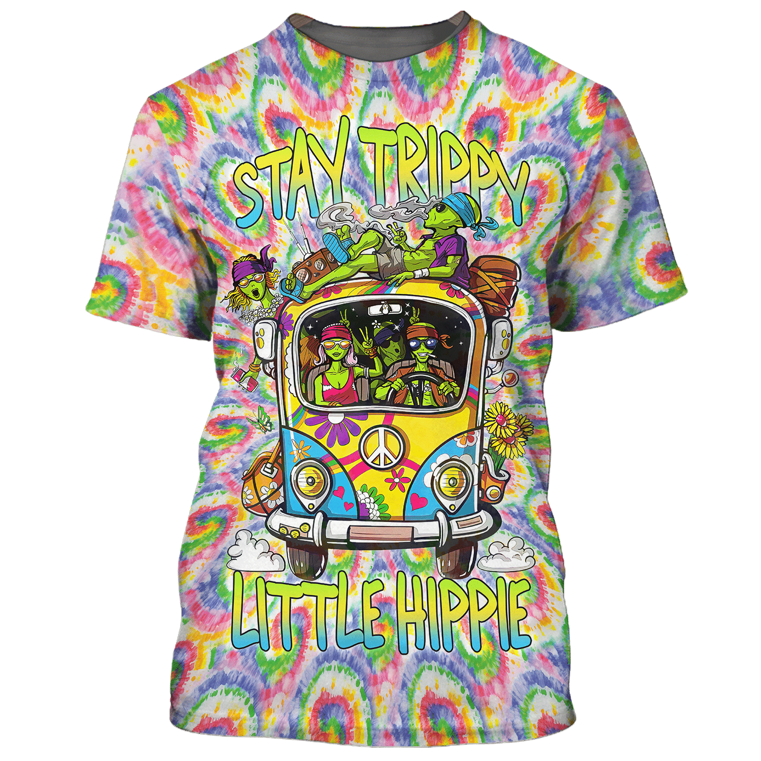 Hippie Stay Trippy Little, Alien In The Car - T-Shirt
