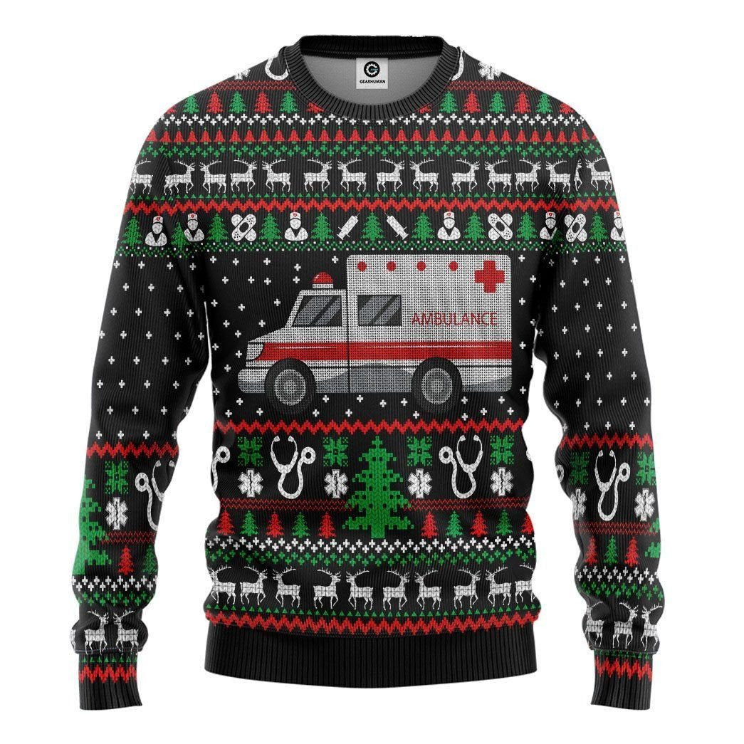 Paramedic Logo Ambulance Ugly Sweatshirt - Best Gift For Christmas