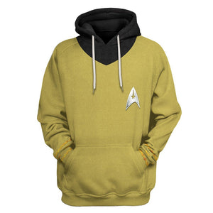 Star Trek The Original Series 1966 1969 Yellow Hoodie