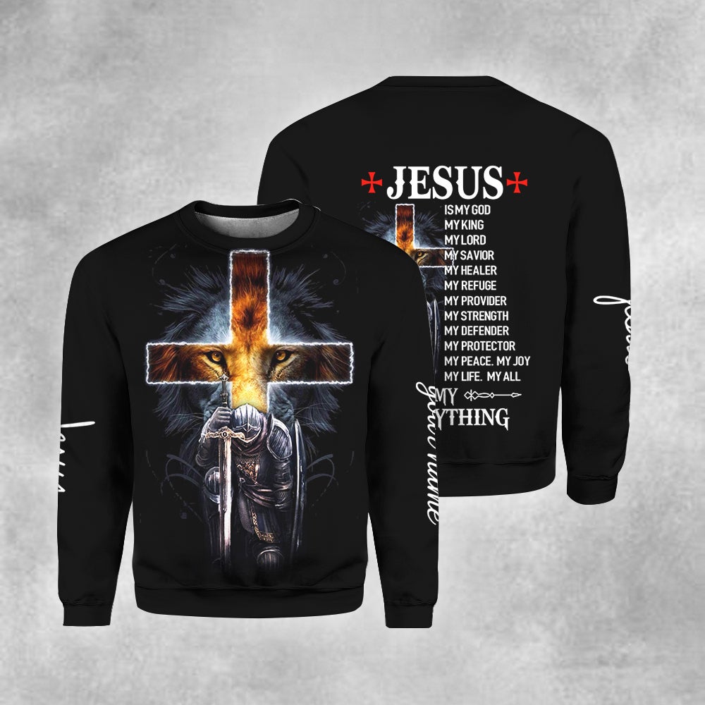 Premium Christian Jesus Lion Sweater For Men & Women