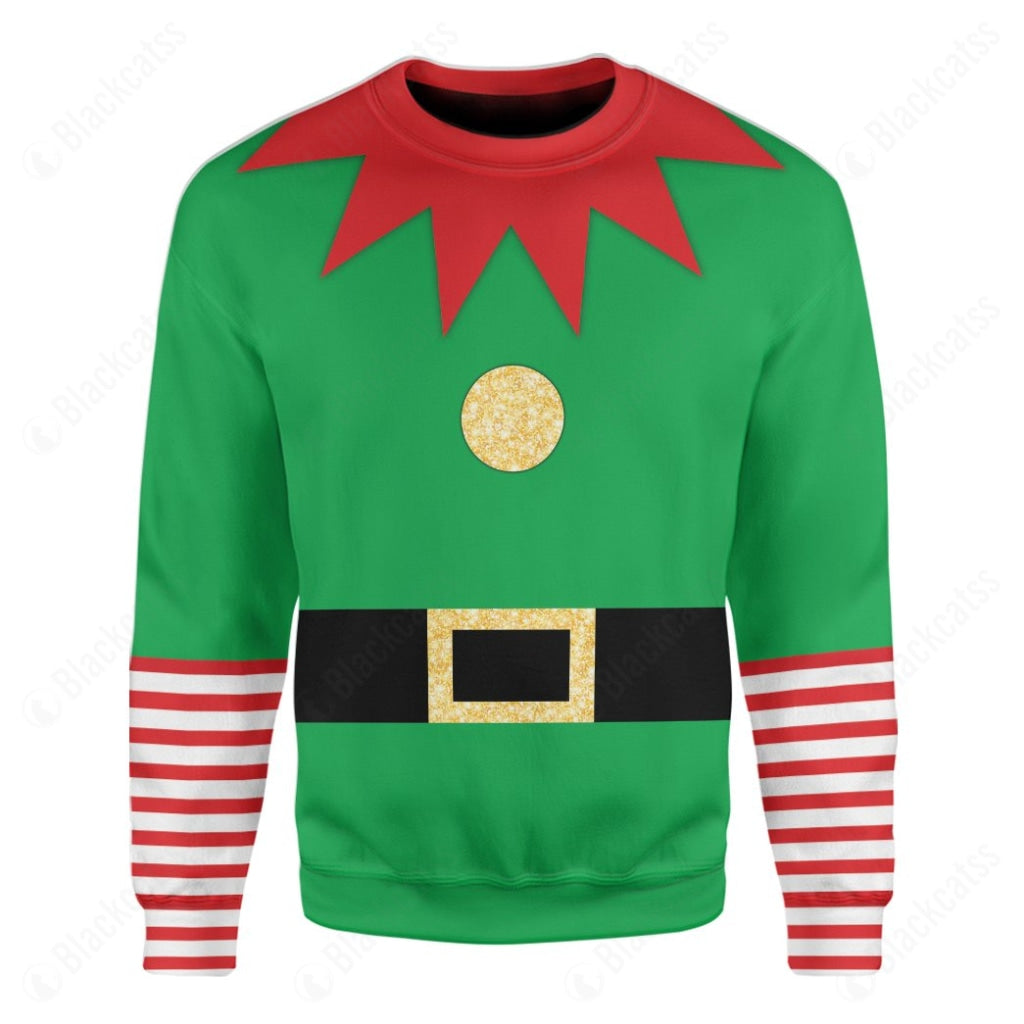 Elf Christmas Cosplay Ugly Sweatshirt For Men And Women