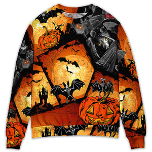 Halloween Bat Pumpkin Scary - Sweater