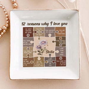 12 Reasons I Love You - Personalized Jewelry Dish - Gift For Besties, Friends, Sisters NA94