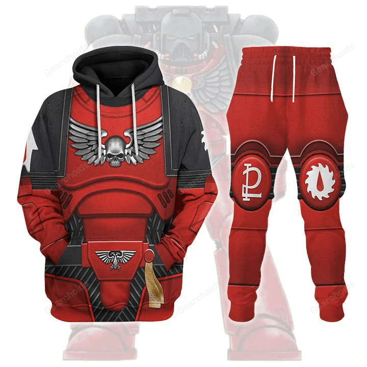 Space Marines Flesh Tearers V2 - Costume Cosplay Hoodie Sweatshirt Sweatpants WHHS60