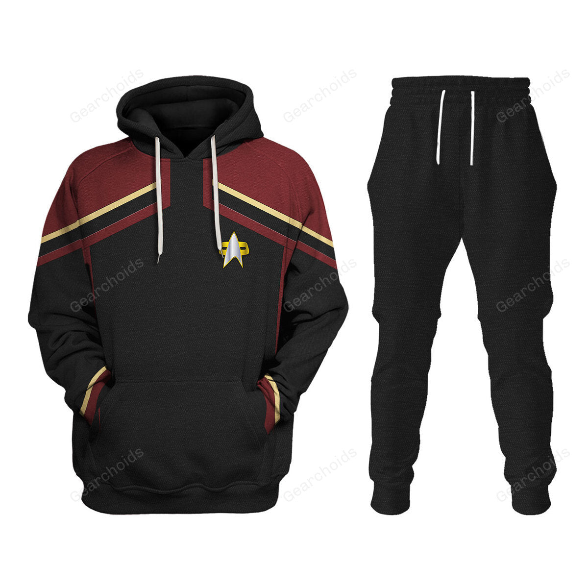 Star Trek Starfleet Uniform Hoodie Sweatshirt Sweatpants