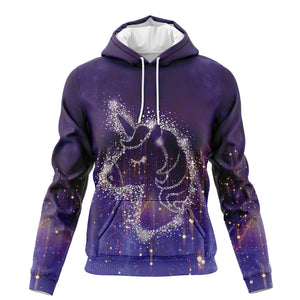 Unicorn Snowflake Hoodie For Men And Women