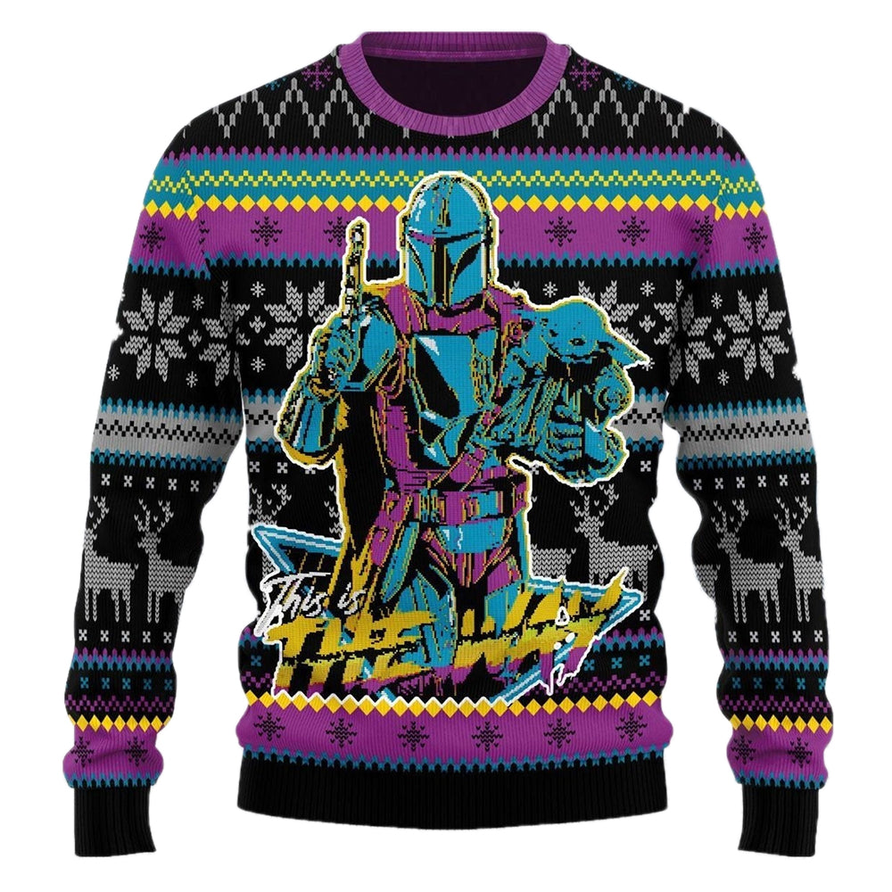 Star Wars Merry Christmas This Is The Way Ugly Sweatshirts