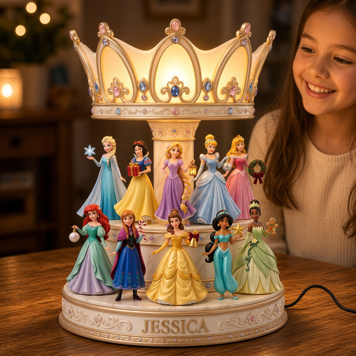 Lovely Fairy Tale Princesses - Personalized Acrylic Light Box - Gift F ...